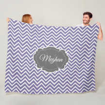 Púrpura Chevron Personalizada