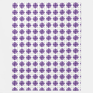 Cobertor De Velo Púrpura Clover