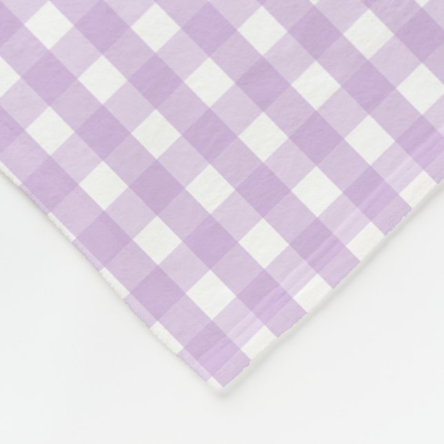 Cobertor De Velo Púrpura de Gingham Pastel (Quina)