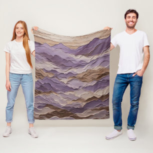 Cobertor De Velo Púrpura e Mística Castanha