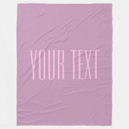 Cobertor De Velo Púrpura e Rosas claro de Pastel | Texto Editável M