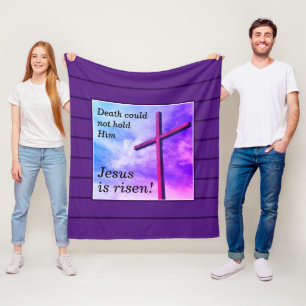 Cobertor De Velo Púrpura JESUS É Páscoa DE RISEN