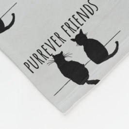 Cobertor De Velo Purrever Friends Cute Cat Best Friends