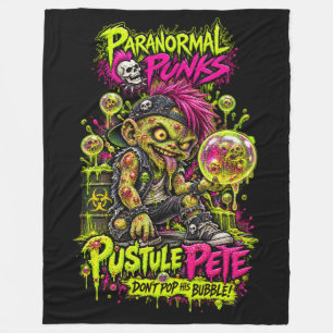 Cobertor De Velo Pustule Pete - Paninhos de Fleece dos Paranormal P