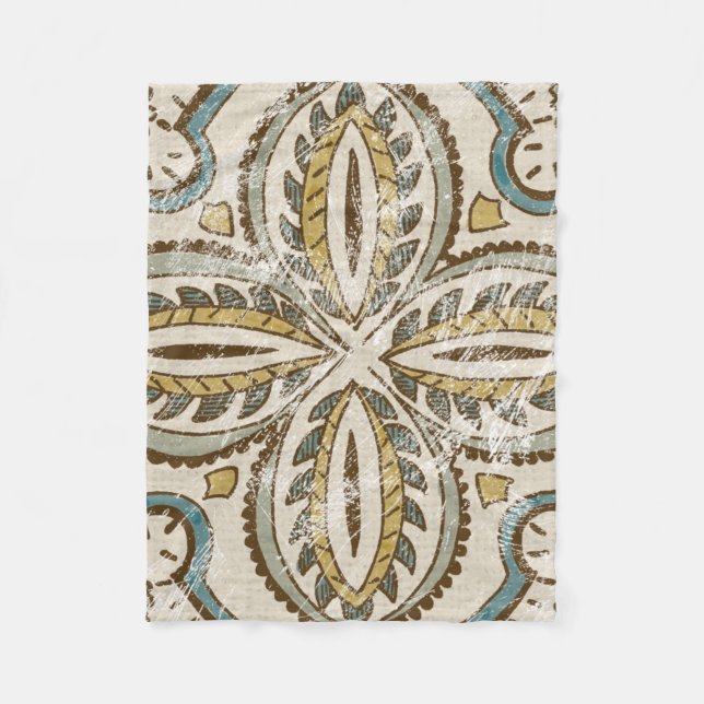 Cobertor De Velo Quadrado de Batik não embelezado III (Frente)