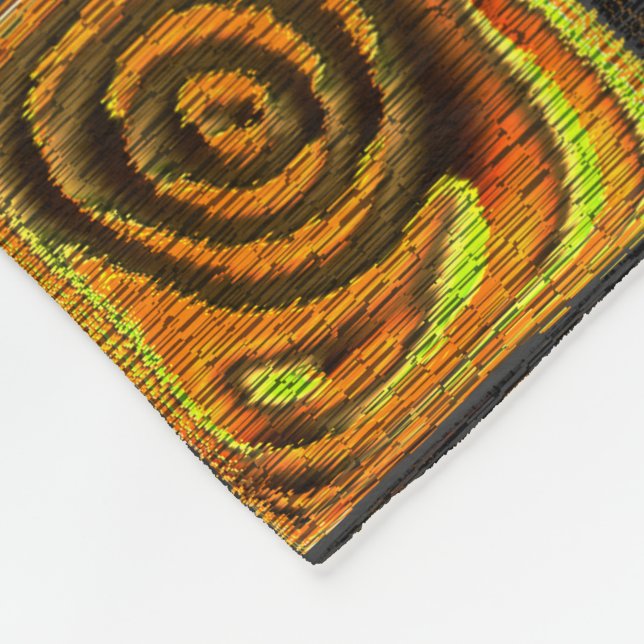 Cobertor De Velo quadrados amarelados e círculos em mosaico rústico (Quina)