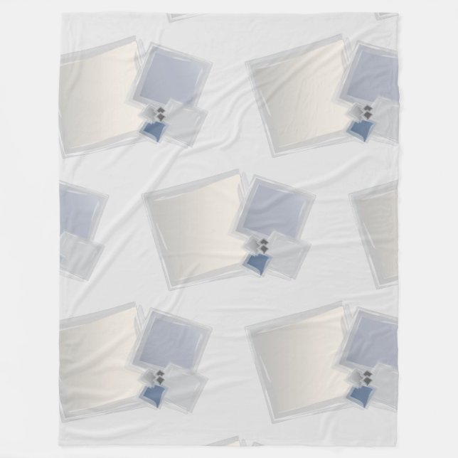 Cobertor De Velo Quadrados Fibonacci Rolling (Frente)