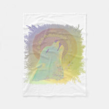 Quadro das filiais das plantas de lobo e mandala