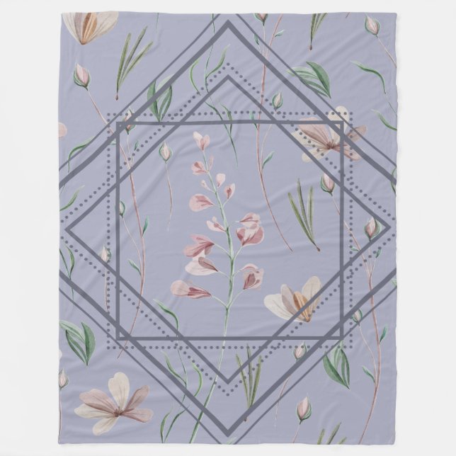 Cobertor De Velo Quadro-sombra de lavanda (Frente)