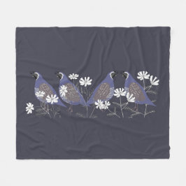Cobertor De Velo Quail Fleece Blanket