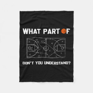 Cobertor De Velo Qual Parte De Você Não Entende Piada De Basquete
