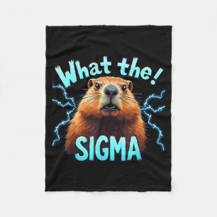 Cobertor De Velo Qual Sigma Meme Vintage Woodchuck Para Amante Do G