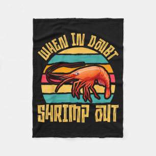 Cobertor De Velo Quando em Dúvida Camarão Fora Jiu Jitsu Retro Engr
