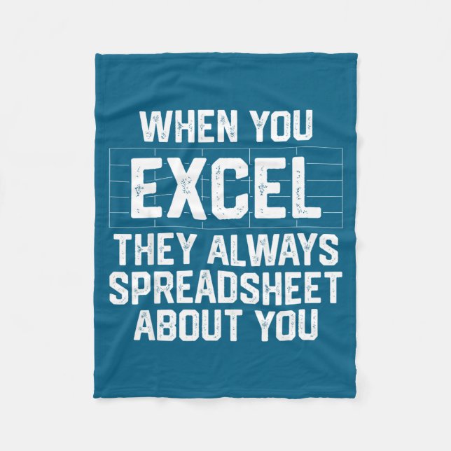 Cobertor De Velo Quando planilha de excel sobre contabilidade (Frente)