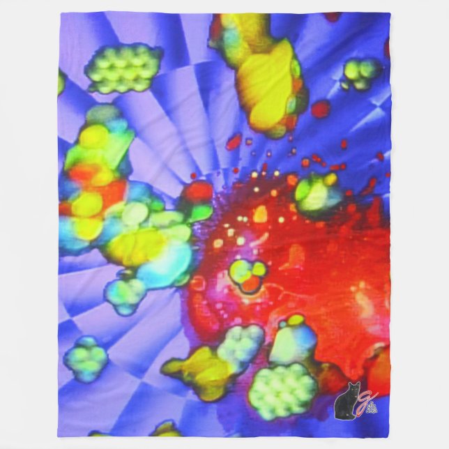 Cobertor De Velo Quantum Quietude Fleece Blanket (Frente)