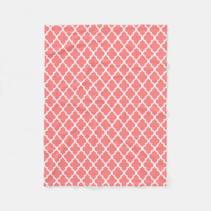 Cobertor De Velo Quatrefoil coral telha o teste padrão