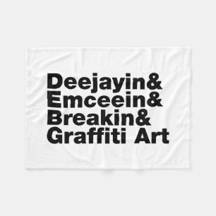 Cobertor De Velo Quatro Elementos de Hip Hop