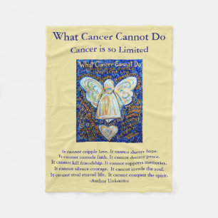 Cobertor De Velo Que Cancer Não Pode Fazer Anjo Chemo Personalizad