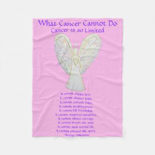 Cobertor De Velo Que Cancer Não Pode Fazer Anjo Chemo Personalizad