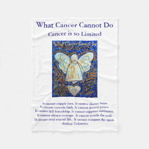 Cobertor De Velo Que Cancer Não Pode Fazer Anjo Chemo Personalizad