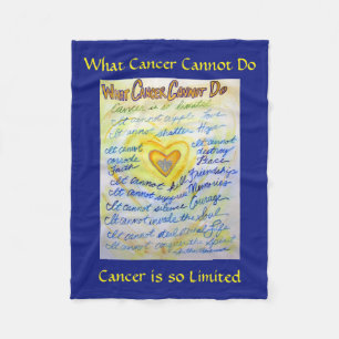 Cobertor De Velo Que Cancer Não Pode Fazer Anjo Chemo Personalizad
