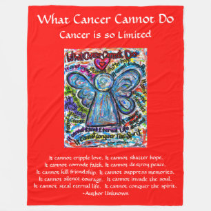 Cobertor De Velo Que Cancer Não Pode Fazer Anjo Chemo Personalizado