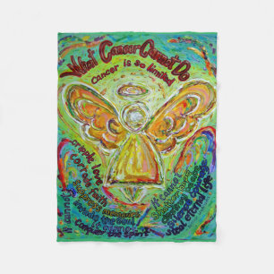 Cobertor De Velo Que Cancer Não Pode Fazer Anjo Chemo Personalizado