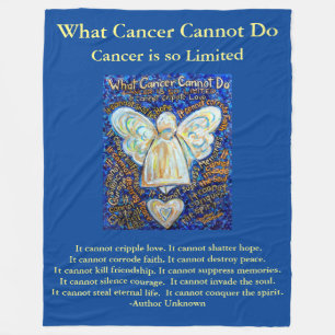 Cobertor De Velo Que Cancer Não Pode Fazer Anjo Chemo Personalizado
