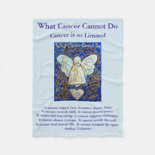 Cobertor De Velo Que Cancer Não Pode Fazer O Anjo Chemo Personaliz