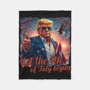 Cobertor De Velo Que O Dia 4 De Julho Comece Um Trump Patriótico En