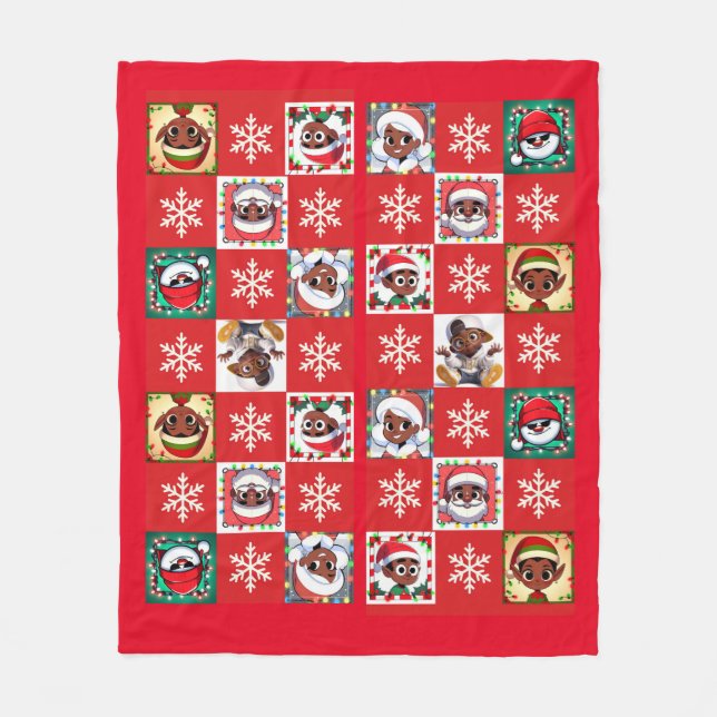 Cobertor De Velo Que Santo Nick, Você É Um Banquete Real? (Frente)