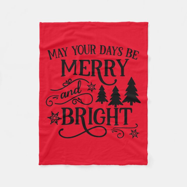 Cobertor De Velo Que seus dias sejam Felizes e brilhantes (Frente)