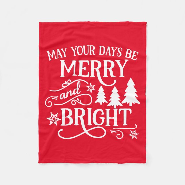 Cobertor De Velo Que seus dias sejam Felizes e brilhantes (Frente)