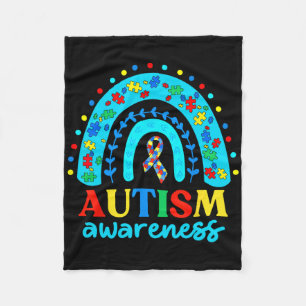 Cobertor De Velo Quebra-cabeça Rainbow Em Abril Vestimos Autismo Az