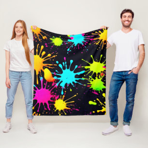Cobertor De Velo Quebra de cor artística com pintura gota