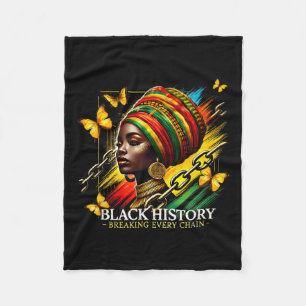 Cobertor De Velo Quebrando Todas as Cadeias Mês da História Negra M