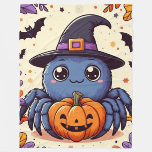 Cobertor De Velo Queda/outono/aranha/bruxa/halloween