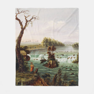 Cobertor De Velo Quedas de Saint Anthony por Henry Lewis