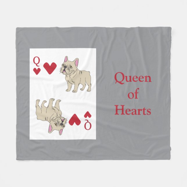 Cobertor De Velo Queen of Hearts (Frente (Horizontal))