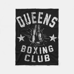 Cobertor De Velo Queens Boxing Club - Boxer em Vintage