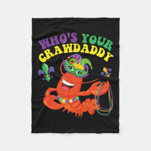 Cobertor De Velo Quem é o seu Crawdaddy Lagostim Presente Divertido