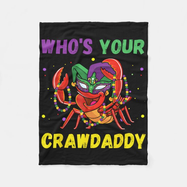 Cobertor De Velo Quem É Seu Crawdaddy Lagostim Jester Contas Engraç (Frente)