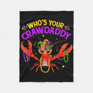 Cobertor De Velo Quem É Seu Crawdaddy Lagostim Palhaço Contas Piada