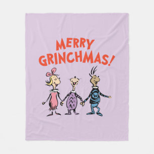 Cobertor De Velo Quem está de mãos dadas Merry Grinchmas