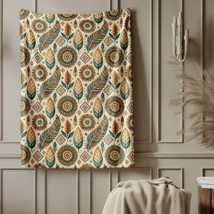 Cobertor De Velo Quentes Cores de Toneladas Tribais do Sudoeste Que