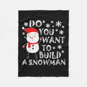 Cobertor De Velo Quer Construir Um Boneco de Neve Doce Boneco de Ne