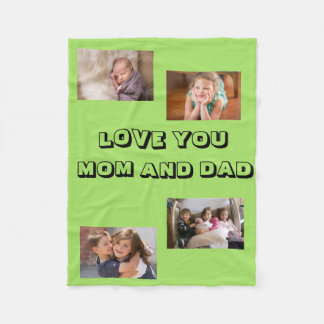 Cobertor De Velo Querida Mamãe e Papai 4 fotos Fonte Sans Serif