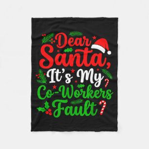 Cobertor De Velo Querido Papai Noel É a Falta dos Meus Colegas de T