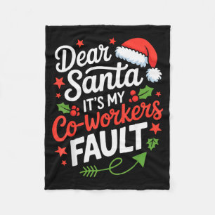 Cobertor De Velo Querido Papai Noel É A Falta Dos Meus Colegas De T