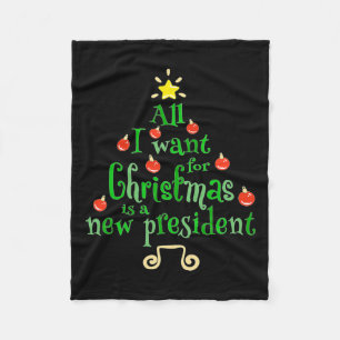Cobertor De Velo Quero Que O Natal Seja Uma Nova Árvore Do Presiden